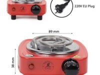 SaleOn Electric Coil Stove 500W Mini Electric Chulha Hot Plate | Coal Burner, Portable Cooking Heater, Small Electric Stove, Charcoal Burner, Travel Stove for Home & Hostel | 6 Month Warranty