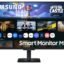 Samsung 32" (80cm) M5 Smart Monitor with Smart TV Experience|FHD 1920 x 1080|Screen Mirroring TV Plus|Speakers|Adaptive Sound|Wi-Fi|HDMI|Bluetooth|LS32FM500EWXXL|Black