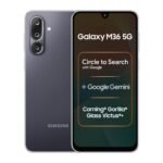 Samsung Galaxy M36 5G Mobile (Velvet Black, 8GB RAM, 256GB Storage) | Google Gemini| Gorilla Glass Victus+ | 7.7mm | AI Enhanced 50MP OIS Triple Camera| Nightography| Lag-free Gaming | Without Charger