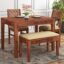 Solid Sheesham Wood Dining Table Set 4 Seater | Four Seater Dining Table 4 Seater with 2 Cushion Chairs & 1 Bench for Living Room | 4 Seater Dining Set for Hotel Restaurant | Honey