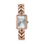 Sonata Poze 7 Analog Silver Dial Rose GoldAlloy Strap-Solid Link Strap Watch for Women - SP80142WM01W