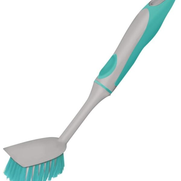 Spotzero By Milton Plastic Sink and Dish Brush (Aqua Green) Pack of 1- Sink and Dish Brush