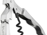 Stainless Steel All-in-One Corkscrew Wine Bottle Opener and Foil Cutter Silver Color 1 Pcs