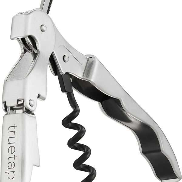 Stainless Steel All-in-One Corkscrew Wine Bottle Opener and Foil Cutter Silver Color 1 Pcs