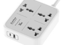 Stuffcool ChargeCube 30 Mini Surge Protector with 3 AC Ports and 30W Dual Port Type C PD PPS Output with Super Fast Charging, Charging iPhones 50% in 30 mins, Charges MacBook Air