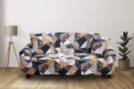 TONY STARK Universal Three Seater Sofa Cover Big Elasticity, Spandex & Polyester Sofa Slipcover with 1 Piece Cushion Cover Included (Three Seater, 185-230cm, Antique Prism)