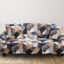 TONY STARK Universal Three Seater Sofa Cover Big Elasticity, Spandex & Polyester Sofa Slipcover with 1 Piece Cushion Cover Included (Three Seater, 185-230cm, Antique Prism)
