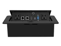 Table Pop up Power Date Center Connection Box with Outlet Network HDMI for Conference Desk