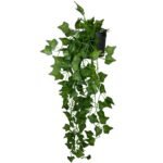 Tdas Artificial Plants with Pot Leaves Hanging Ivy Garlands Plant Greenery Vine Creeper Home Decor Door Wall Balcony Decoration Party Festival Craft (1 Pcs Ivy Plant)