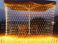 The Purple Tree Net Mesh String Lights for Diwali, Waterproof Light with 8 Lighting Modes, 200 led Bulbs,Outdoor Indoor,Curtain,Diwali Light, Party,Wedding,Fairy,Wall Decorative(3x2 Mtr)
