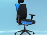 The Sleep Company Onyx Orthopedic Office Chair | Patented SmartGRID seat | Adjustable Lumbar Support | Ergonomic Sitting Posture | High Back Chair | Work, Home, Study | Free Installation | Black