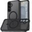 TheGiftKart Hybrid Shockproof Back Cover Case for Samsung Galaxy S25 5G | Hard Back Cover Case for Samsung Galaxy S25 5G (PC & TPU, MagSafe Compatible, Translucent Smoke Matte Back, Black Sides)