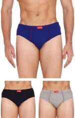 VIP Frenchie Plus Men’s Cotton Briefs (Pack of 3) – Ultra-Soft, Breathable Underwear with Stretch Waistband & All-Day Comfort Fit