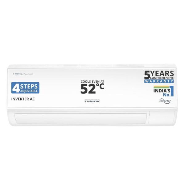 Voltas 183V Vectra CAW 1.5 ton 3 star,New star rated, inverter Split AC|4-IN-1 Adjustable mode|High ambient Cooling-cools even at 52°C|Anti dust filter with Anti-microbial coating|Copper Coil| White