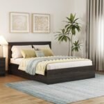 Wakefit Bed | Queen (78x60) Engineered Wood Bed with Storage, 3 Years Warranty - Centaur - Wyoming Maple