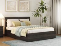 Wakefit Bed | Queen (78x60) Engineered Wood Bed with Storage, 3 Years Warranty - Centaur - Wyoming Maple