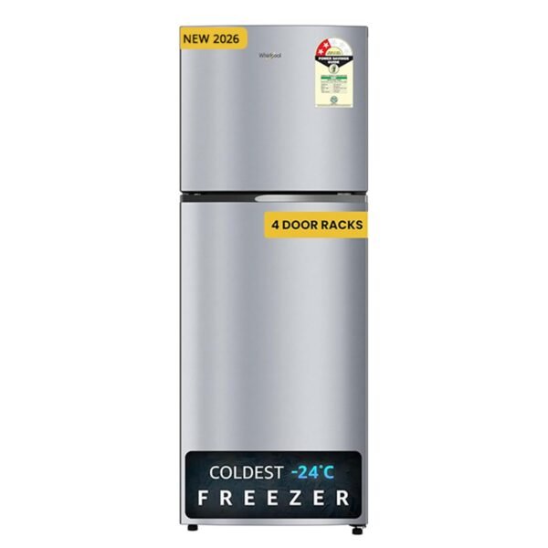 Whirlpool 235 L 2 Star Frost-free inverter Double Door Refrigerator (NEO SP278 PRM LUNAR STEEL(2S, 2026 Model)-Y, 2026 Model)