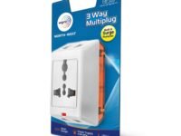 Wipro 3 Way Multiplug Adaptor with 1 Universal Sockets |Inbuilt Surge Protection & Power supply Indicator | Compact & Light weight | 6Amp Multiplug socket for Home, Office | Pack of 4 (White)