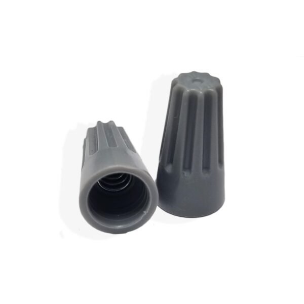 Wire Connectors, Insulating Insert Twist Electrical Wire Connectors with Spring, Portable Wire Caps for Quick Connection, Colorful Wire Caps Electrical Screw Caps For Secure Wiring ((P1, Grey, 100)