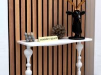 Wooden Space Presents Console Table for Living Room | Home Side Table for Entrance | Office Decor Table | Solid Wood with Natural Deco Paint & Beautiful Finishing.