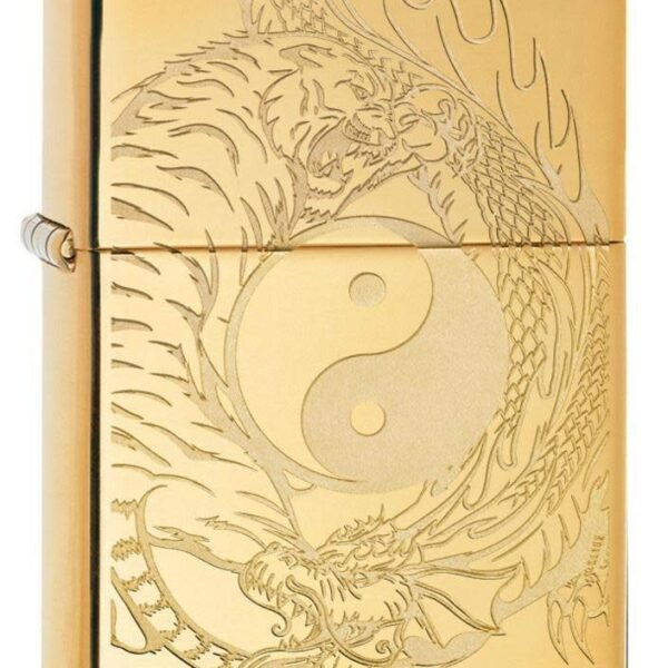 Zippo Tiger and Dragon Design Pocket Lighter