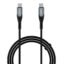 boAt Type C to C 65W Fast Charging Cable with 480 Mbps Data Transfer, Tangle-Free Cable in Premium Nylon Braided Design (Carbon Black)