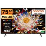 coocaa 190 cm (75 inches) 4K Ultra HD Smart Mini LED QLED Google TV 75MINI75Q
