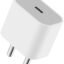iPhone Charger Adapter 20W Type C (MFi-Certified) for iPhone 17/17 Air/17 Pro/17 Pro Max,16/16 Plus/Pro/Pro Max, 15/14/13/12/11 Series with PD 3.0 USB-C Fast Charging Adaptor BIS Certified