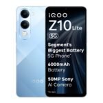 iQOO Z10 Lite 5G (Titanium Blue, 8GB RAM, 256GB Storage) | 6000 mAh Battery | Dimensity 6300 5G Processor with 433K+* AnTuTu Score | IP64 Rated & Military Grade Shock-Resistance