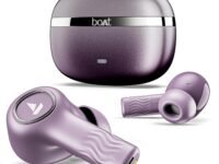 Boat Nirvana Ion ANC, Active Noise Cancellation(~32dB), 120Hrs Battery, App Support, Crystal Bionic Sound, 4Mics ENx, v5.3 Bluetooth Earbuds, TWS Ear Buds Wireless Earphones with mic (Rose Quartz)