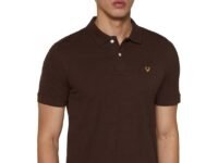 Allen Solly Men’s Polo T‑Shirt | Comfortable Rich Cotton Blend, Band Collar, Regular Fit | Stylish & Premium All Day Wear