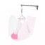 Baby Set | Pure Cotton Cloth, Removal Pad, Mosquito Net, Spring, Triangle and Window Hanger | FS- (Light Pink, Dot Design)