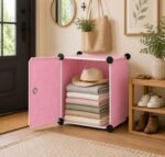6 Door Plastic Wardrobe for Kids - Cupboard for Clothes Storage Rack, Almirah for Clothes, Baby Collapsible Wardrobe, Multi-Purpose Kids Storage Organizer for Books,Toy,Living Room