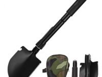 AASONS Multi-Function Folding Shovel - Portable Outdoor Tool for Camping, Gardening, Hiking, & Emergency Situations with Cover