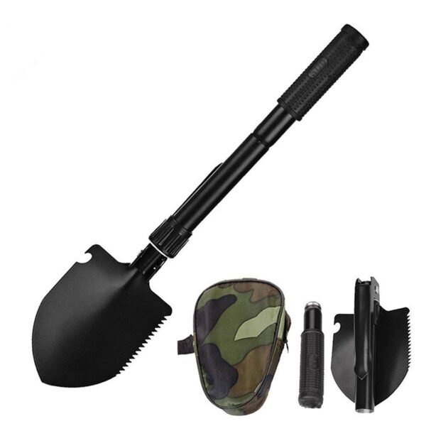 AASONS Multi-Function Folding Shovel - Portable Outdoor Tool for Camping, Gardening, Hiking, & Emergency Situations with Cover