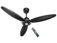 ACTIVA Gracia 1200mm Ceiling Fan, 3 Wider Blade, BLDC 28 Watt Motor Fan with LED Light, Energy Saving, Full Remote Control, Reversible Mode and Timer, 4 Years Warranty - Smoke Brown