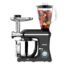 AGARO Regency Stand Mixer With Meat Grinder,1400W with 6L SS Bowl, 1.5L Blending Jar, 6 Speed With Pulse Function, 100% Copper Motor, Whipping, Kneading, Blending, Black