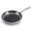AGARO Royal Honey Comb Frying Pan, 1L Capacity, 22 cm Diameter, Tri-Ply Steel with Honey Comb, Riveted Handle, Food Safe & PFOA Free, Gas & Induction Compatible, Cooking, Frying, Serving, Silver