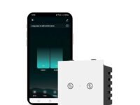 AZIOT Smart Modular 2 Way Premium Touch Switch - 16 Amps each - Glass (Not Acrylic): Elevate Your Home with Effortless Control (Fits in Anchor Roma Classic and similar plates)