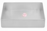Aluminium Rectangle Cake Pan Cake Mould Cake Tin Sweet Tray Baking Tray - 8 X 10 X 2 Inches, Silver