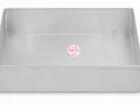 Aluminium Rectangle Cake Pan Cake Mould Cake Tin Sweet Tray Baking Tray - 8 X 10 X 2 Inches, Silver