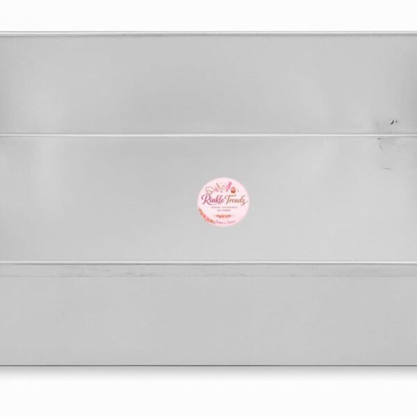 Aluminium Rectangle Cake Pan Cake Mould Cake Tin Sweet Tray Baking Tray - 8 X 10 X 2 Inches, Silver