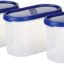 Amazon Brand - Solimo Plastic Storage Container Set with Flexi Lid (3 pieces, 1200ml)-White