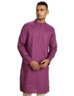 Amazon Brand - Symbol Men's 100% Cotton Solid Long Length Casual Kurta - Regular Fit (Available in Plus Sizes)