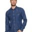 Amazon Brand - Symbol Men's Cotton Slim Fit Denim Shirt | Casual | Plain | Full Sleeve | Summer (Available in Plus Sizes)