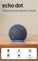 Amazon Echo Dot (5th Gen) | Smart speaker with vibrant sound, Motion Detection, Temperature Sensor, Alexa and Bluetooth| Blue