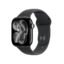 Apple Watch Series 11 GPS 42mm Jet Black Aluminium Case with Black Sport Band - S/M