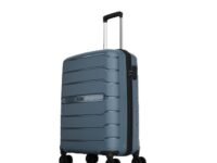Aristocrat Liberty Cabin (Carry-On) Trolley Bag, 58Cm | Combination Lock | 8 Wheels | 3 Years International Warranty | Spanish Blue, Polypropylene (PP), Hard, Spinner Wheel
