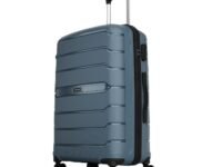 Aristocrat Liberty Large (Check-in) Polypropylene Hard Spinner Trolley Bag, 78Cm|Combination Lock|8 Wheels|3 Years International Warranty|Spanish Blue