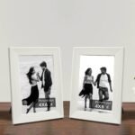 Art Street Set of 2 Table Photo Frames, Tabletop Picture Frames For Office & Home, Bedroom, Office Desk, Living Room - 4x6 Inchs- White